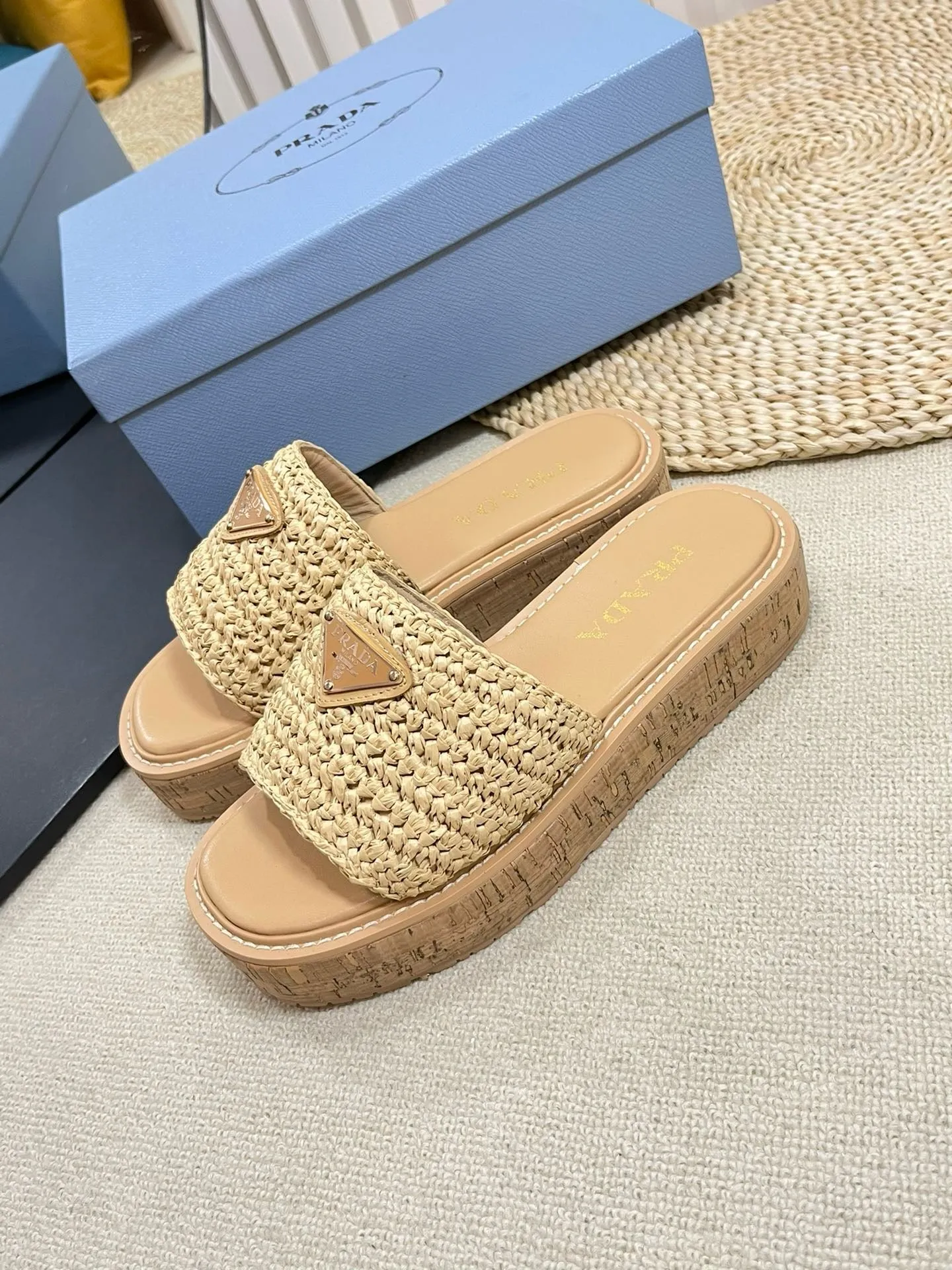SE1342 PD Crochet Flatform Slides / Size5-10