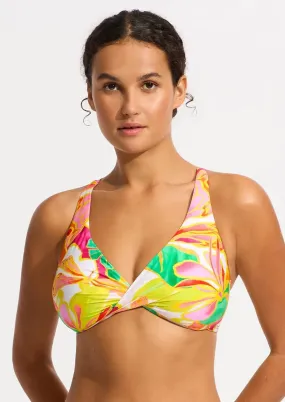 Seafolly Wonderland Wrap Front Underwire Bikini Top