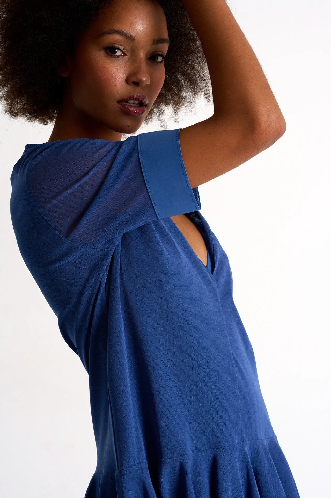 Shan Mia Mesh Short Dress - Jeans