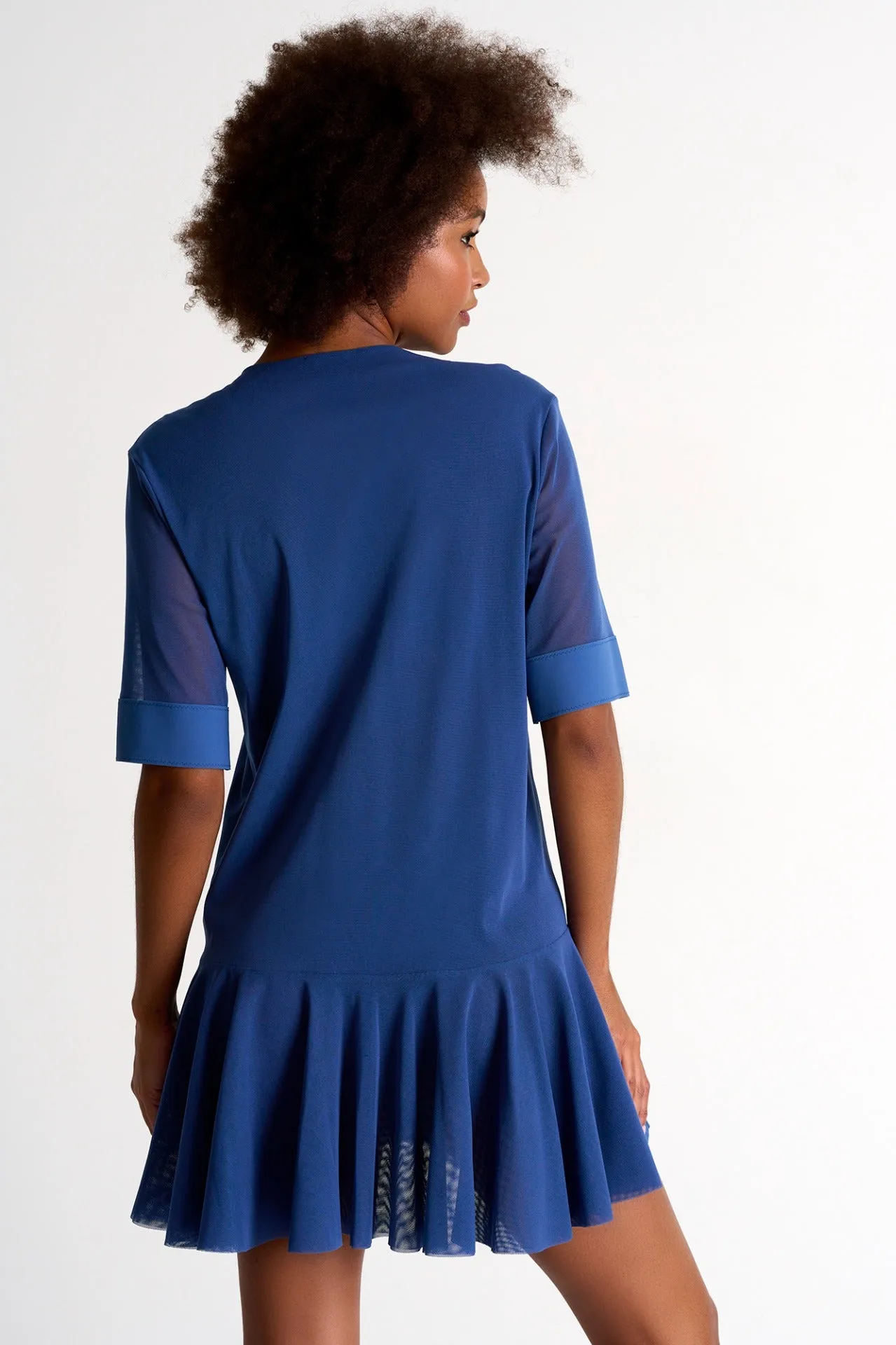 Shan Mia Mesh Short Dress - Jeans