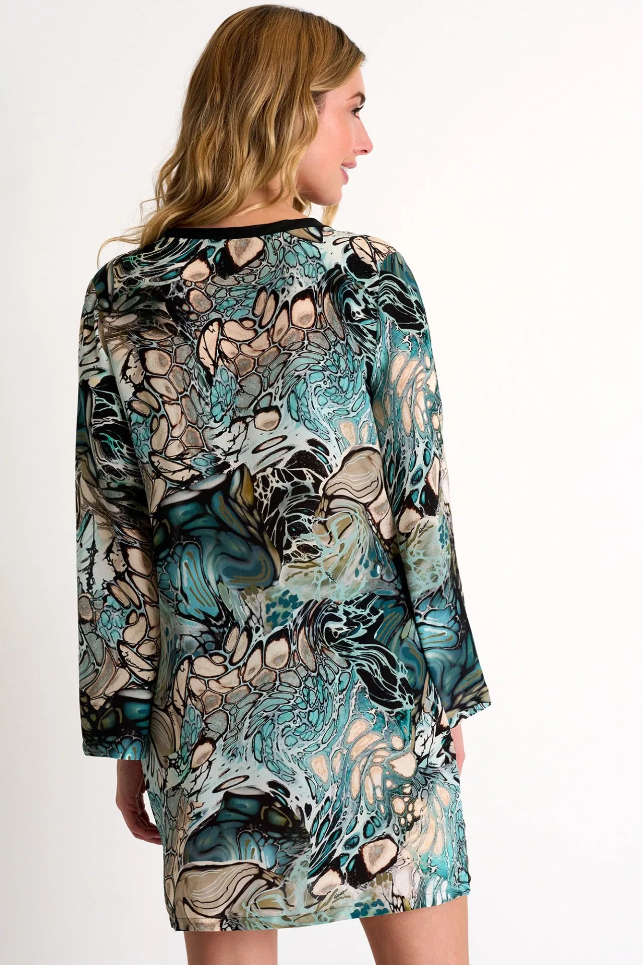 Shan Soie Silk Tunic - Oceane