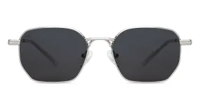 Silver Geometric Full Rim Unisex Sunglasses by Vincent Chase-151074