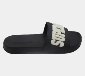 Superdry Build Logo Pool MF310134A 02A Slides Black S-XL
