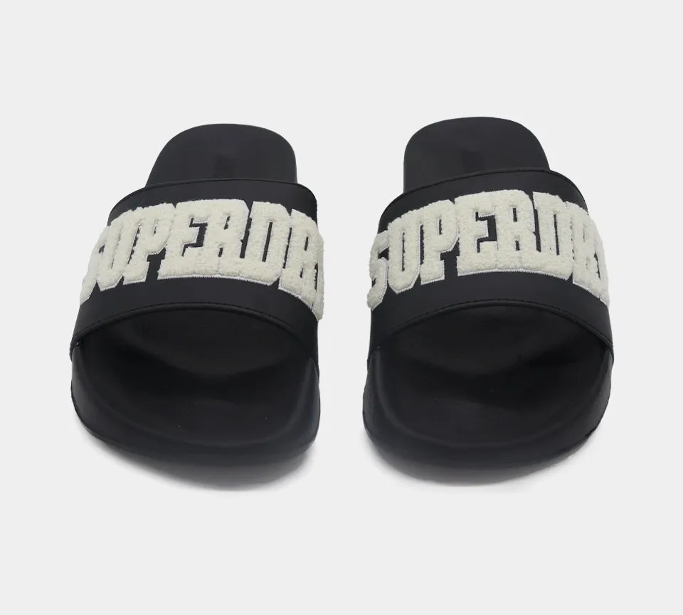 Superdry Build Logo Pool MF310134A 02A Slides Black S-XL