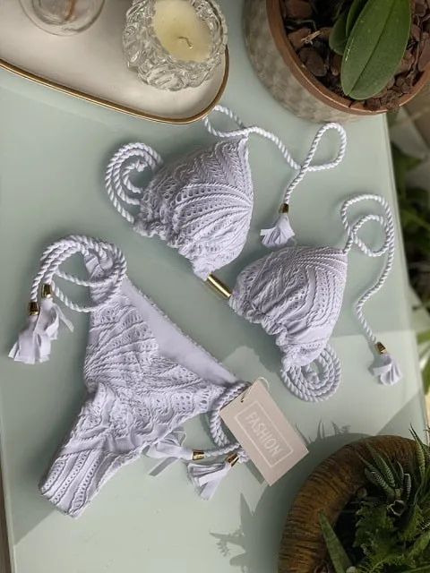 Trendy Color Bikini Set Woman Sexy Bathing Suits Two-Piece Bikinis