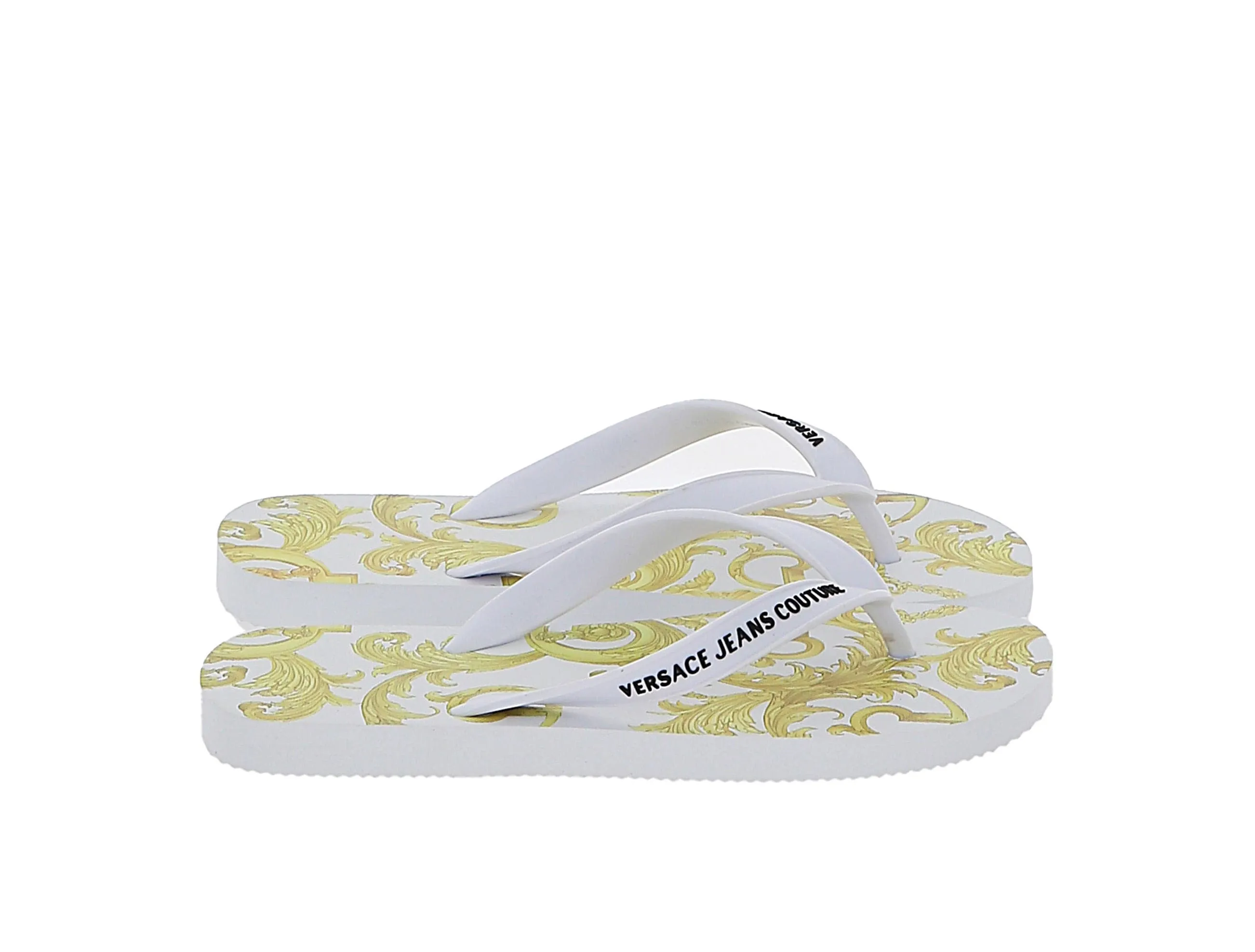 Versace Jeans Couture  Signature Print Flip Flop-