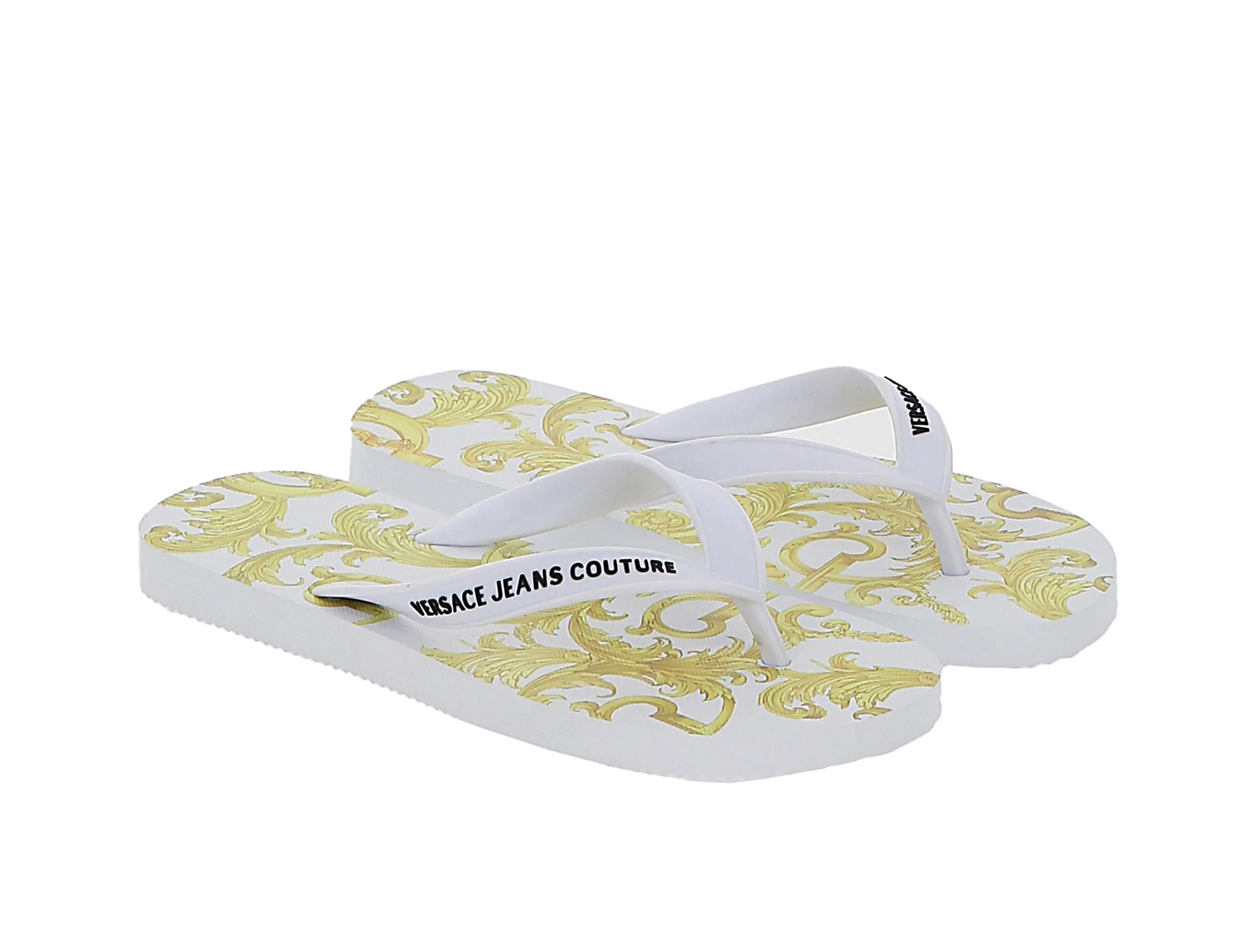 Versace Jeans Couture  Signature Print Flip Flop-