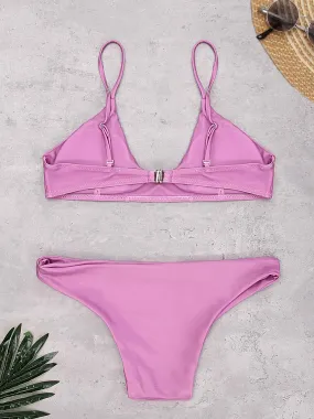 Wholesale Sleeveless Pink Bikinis