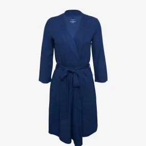 Women's Bamboo Maternity Robe with Pockets - Agate Waffle