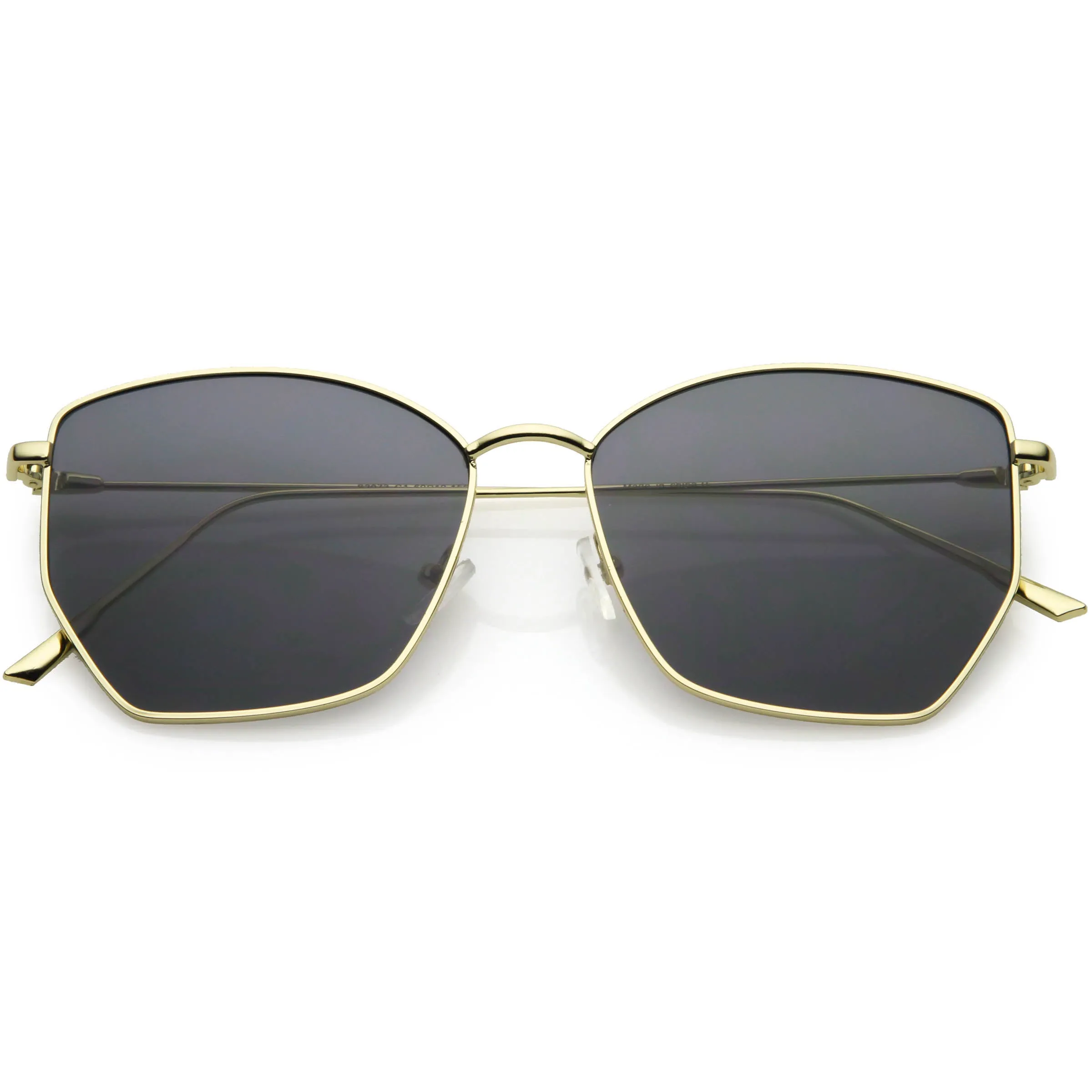 Women's Modern Geometric Thin Metal Frame Sunglasses C968