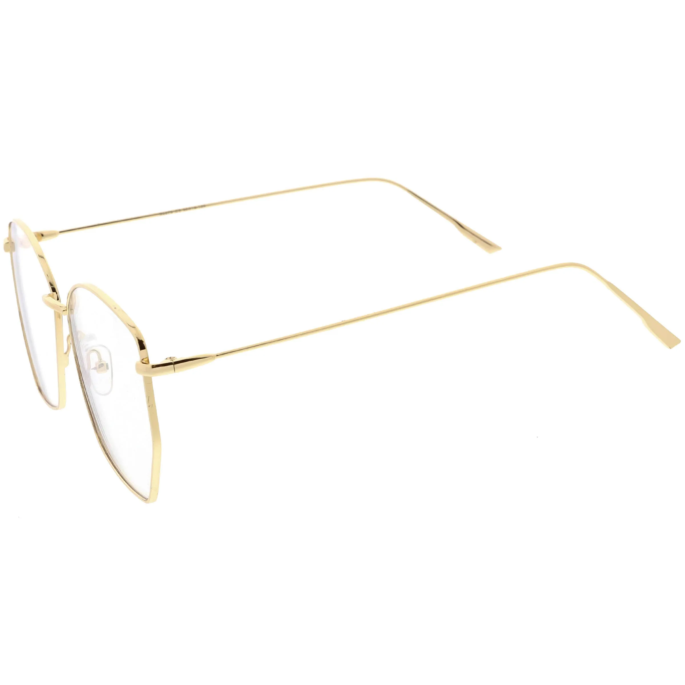 Women's Modern Geometric Thin Metal Frame Sunglasses C968