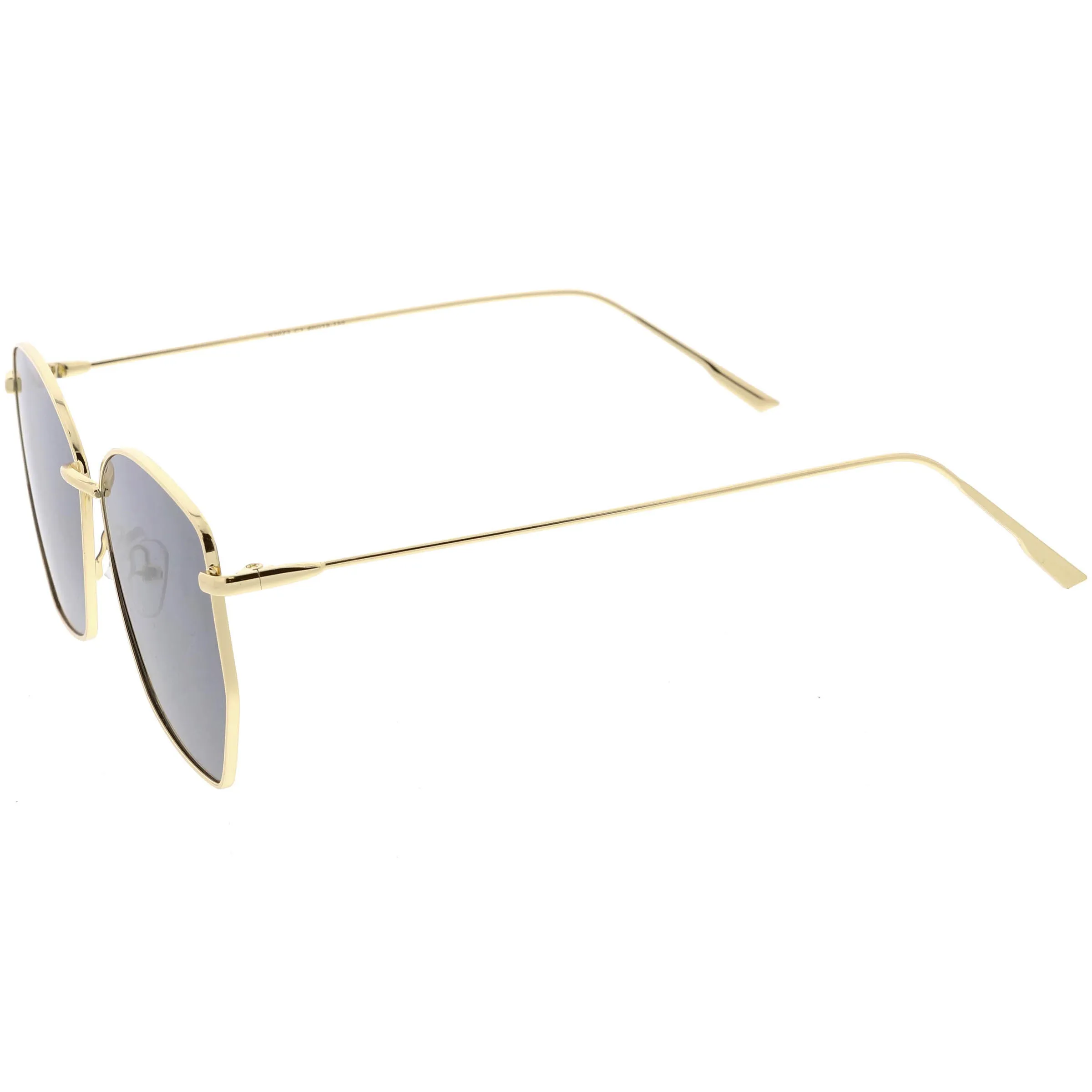 Women's Modern Geometric Thin Metal Frame Sunglasses C968