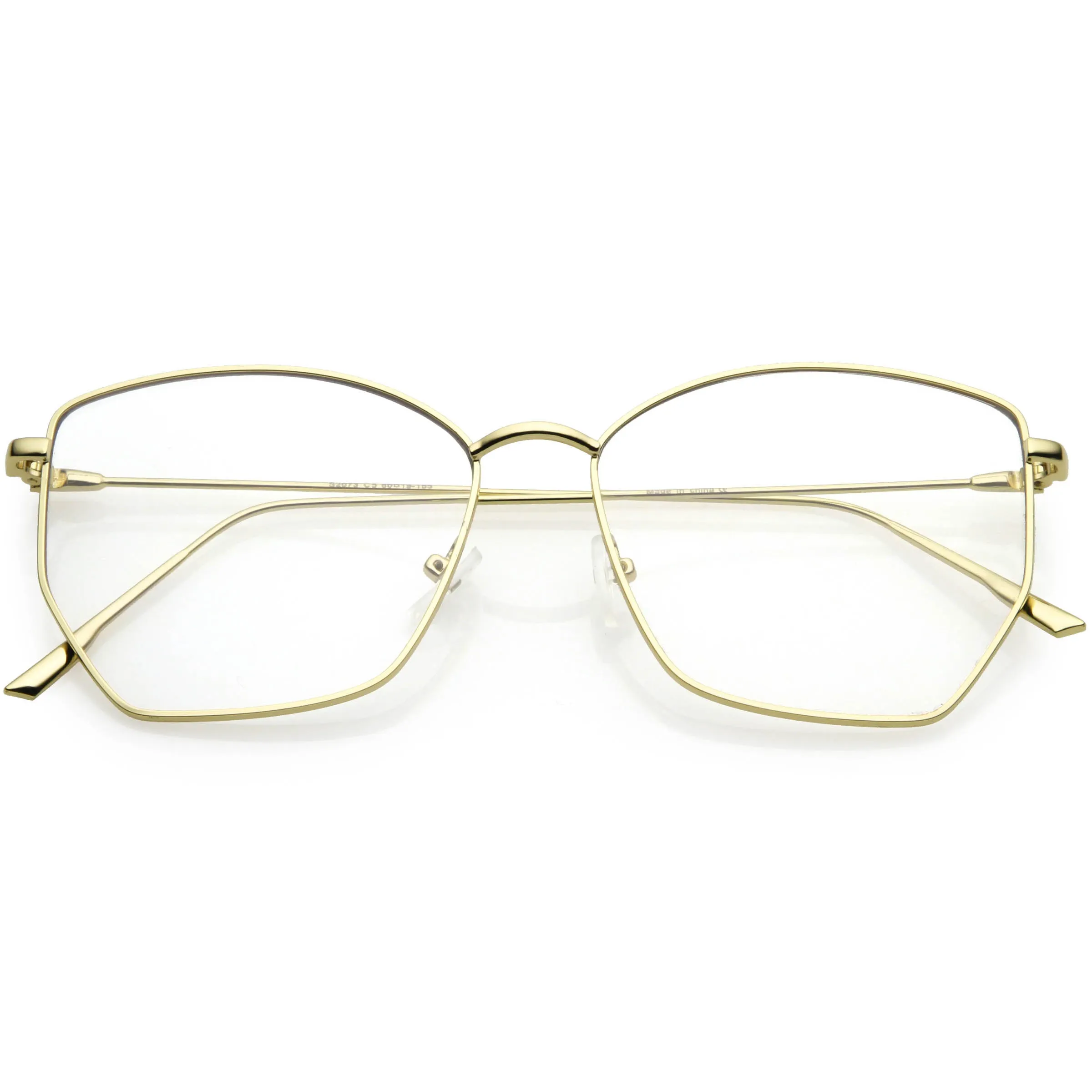 Women's Modern Geometric Thin Metal Frame Sunglasses C968