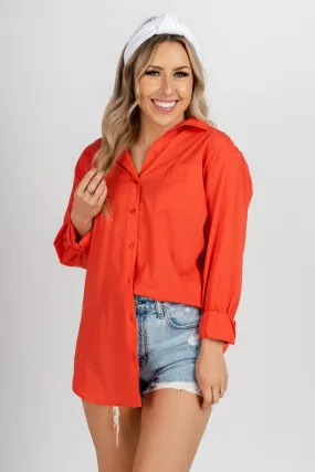 Z Supply poolside shirt firecracker